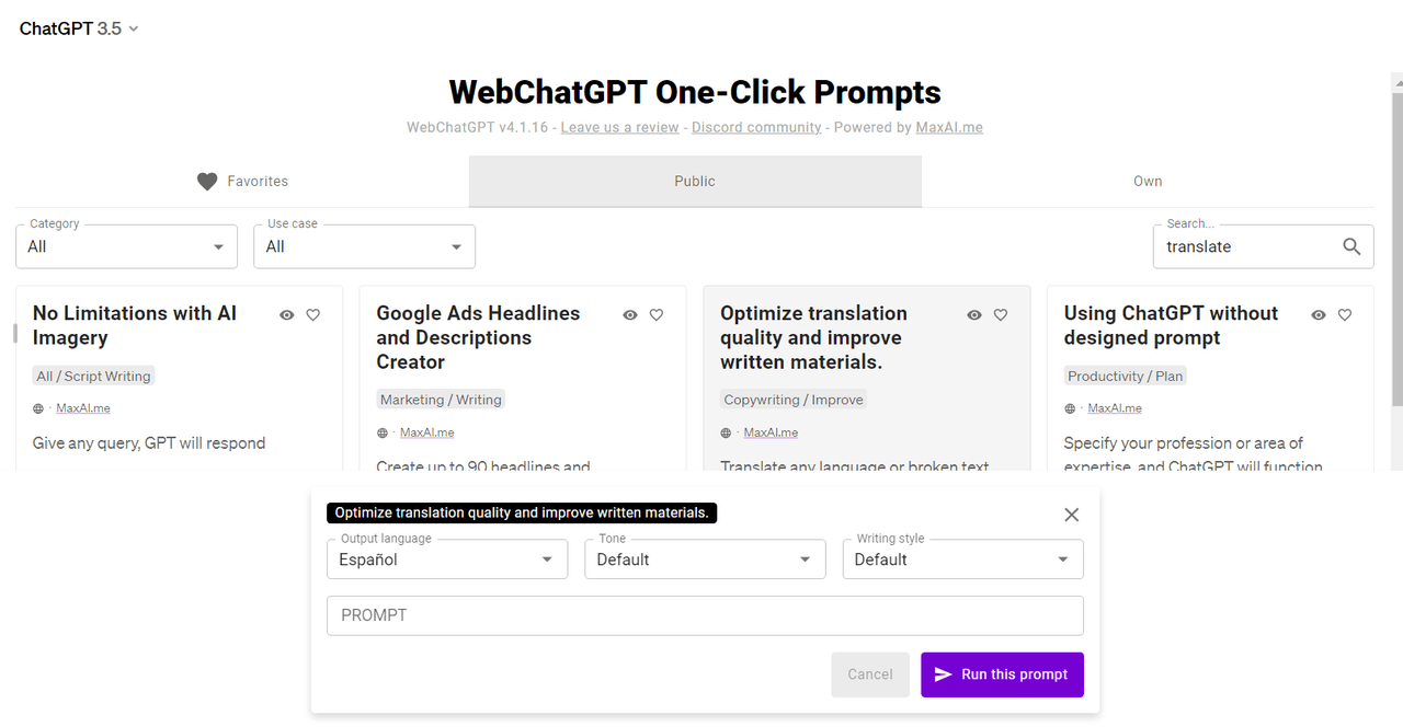 webchatgpt-one-click-prompts